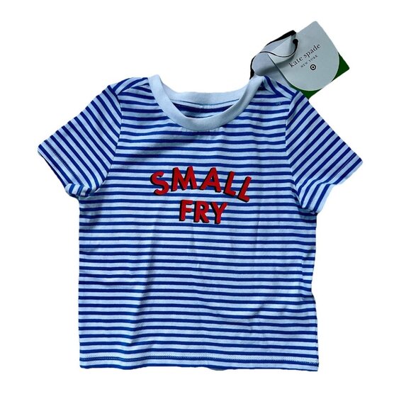 KATE SPADE Target Kids' Small Fry Stripe Graphic T-Shirt size 3T NWT - Picture 2 of 4